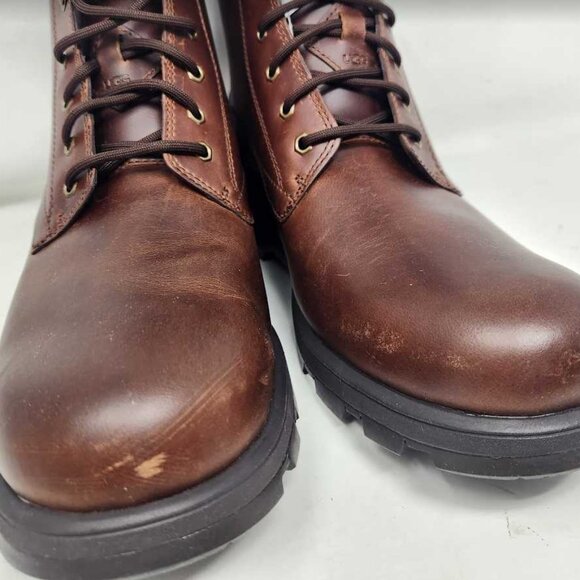 Men\'s 12 Ugg Kirkson wool-lined Chestnut brown leather boots 1120992 main image 8